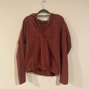 Prana Maroon Pullover Hoodie Size Medium Athlesiure ☀️